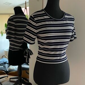 Club Monaco cropped t-shirt with cutout